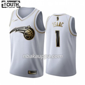 Orlando Magic Jonathan Isaac 1 Nike 2019-2020 Valkoinen Golden Edition Pelipaidat Swingman - Lasten